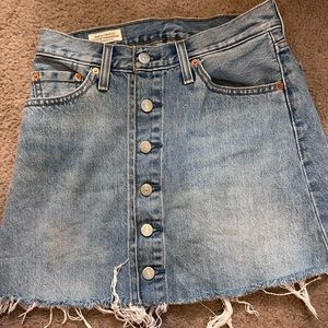 Urban Outfitters, Levi’s Denim Button Up Skirt